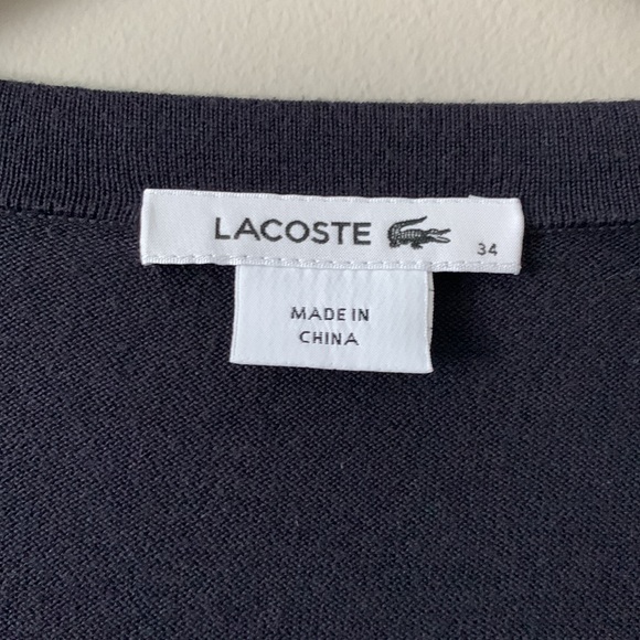 Lacoste Button Down Cardigan | 34 - Picture 3 of 7